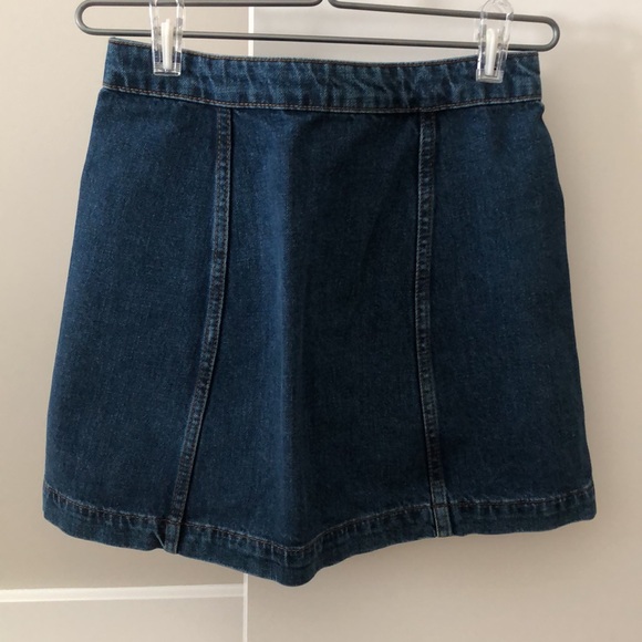 Topshop mini button front Denim skirt - Picture 5 of 11